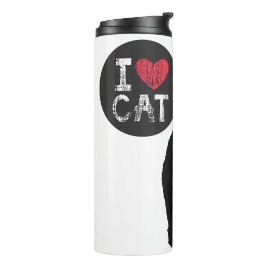I Love Cat Thermosbeker (Gedraaid links)