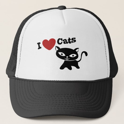 I Love Cat Trucker Pet (Voorkant)