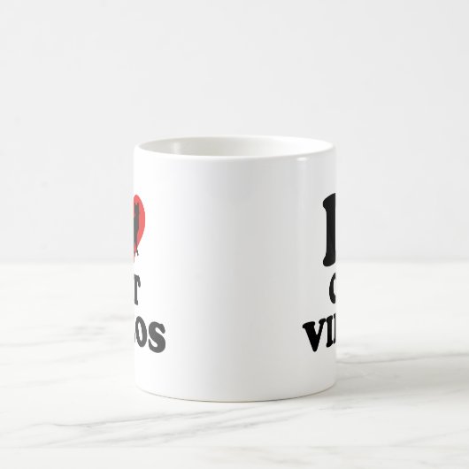 I Love Cat Video Coffee Mok (Center)