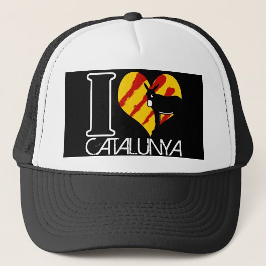 I Love Catalunya Trucker Pet (Voorkant)