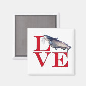 I Love Catfish Magneet (Voorkant / Achterkant)