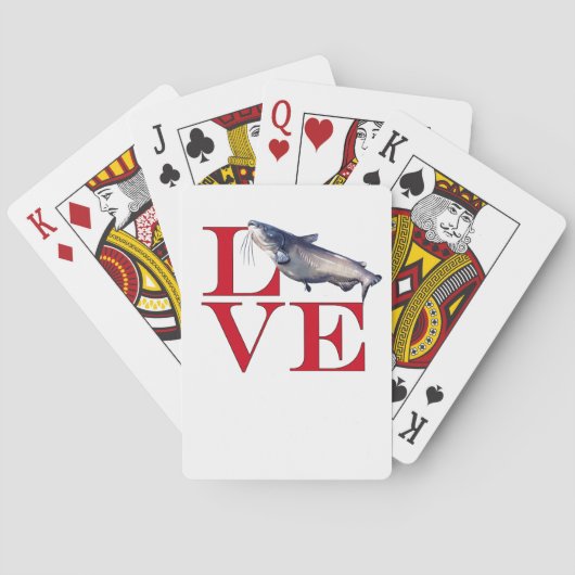 I Love Catfish Pokerkaarten (Achterkant)