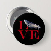 I Love Catfish Ronde Button 7,6 Cm (Voorkant /achterkant)