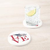 I Love Catfish Zandsteen Onderzetter (Zijkant)