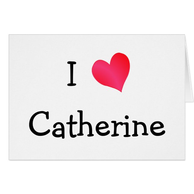 I Love Catherine (Voorkant Horizontaal)