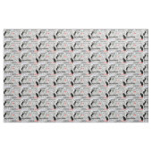 I Love Cats Black & White Newsprint Typography Stof (Yard (91,4 cm))