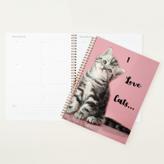 I Love Cats Calendar Planner (Display)