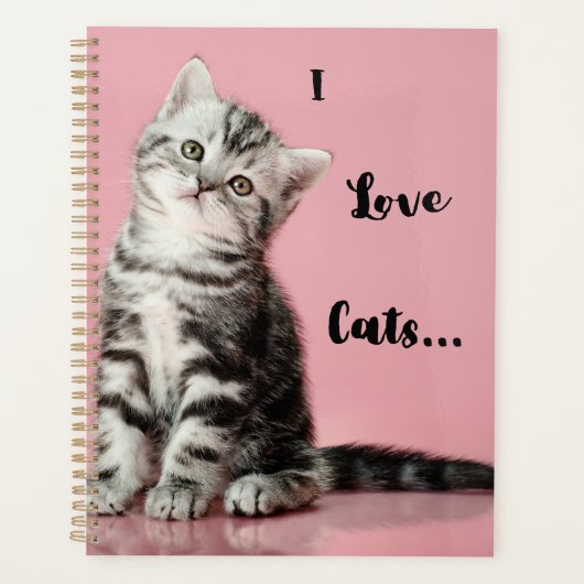 I Love Cats Calendar Planner (Voorkant)