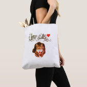 I Love Cats Canvas tas Original Art (Dichtbij)