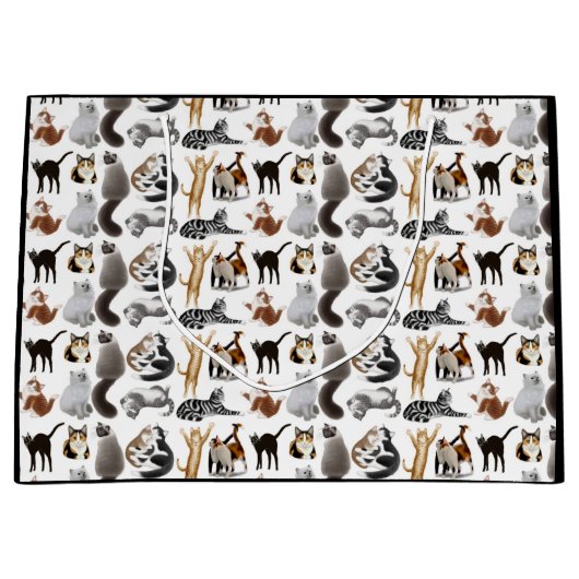 I Love Cats Cft Gift Bag Large Cadeautasje (Voorkant)