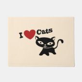I love cats deurmat (Voorkant)
