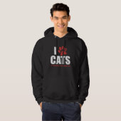 I Love Cats It s Humans That Annoy Me   Cat Hoodie (Voorkant volledig)