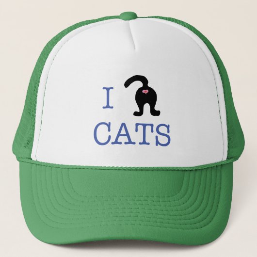 I Love Cats Kat Butt Pet Humor (Voorkant)