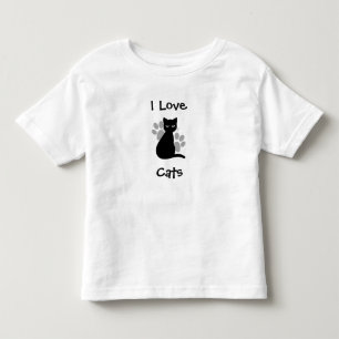 I Love Cats Kinder T-shirt – bijpassende familie o