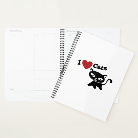 I love cats planner (Display)