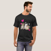 I Love Cats Shirt Kattenliefhebber T-shirt Ik hou  (Voorkant volledig)