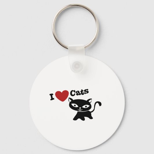 I love cats sleutelhanger (Voorkant)