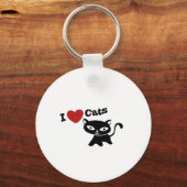 I love cats sleutelhanger (Voorkant)