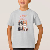 I LOVE CATS T-SHIRT (Voorkant)