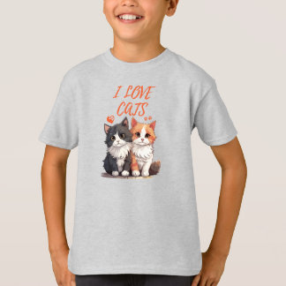 I LOVE CATS T-SHIRT