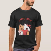 I LOVE CATS T-shirt  (Voorkant)