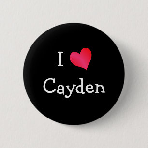 I Love Cayden Ronde Button 5,7 Cm