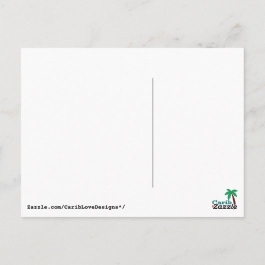 I Love Cayman Briefkaart (Achterkant)