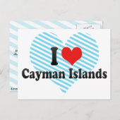 I Love Cayman Islands Briefkaart (Voorkant / Achterkant)