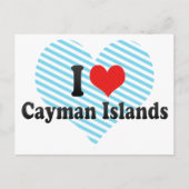 I Love Cayman Islands Briefkaart (Voorkant)