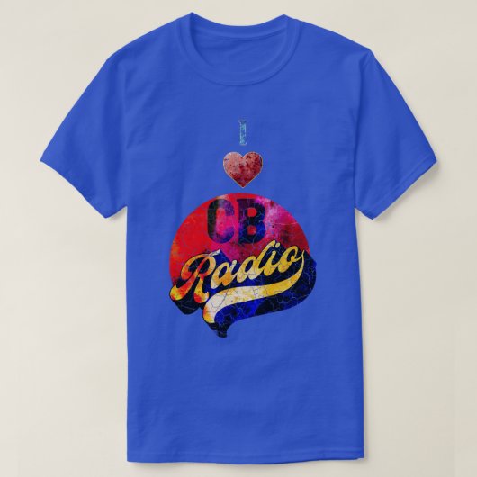 I Love CB HAM Radio  Heart Design T-shirt (Design voorkant)