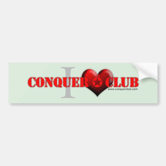 I Love CC Bumpersticker (Voorkant)
