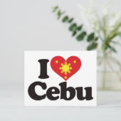 I Love Cebu Briefkaart (Staand voorkant)
