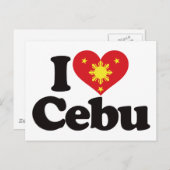 I Love Cebu Briefkaart (Voorkant / Achterkant)