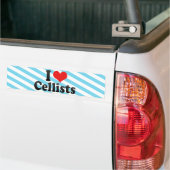 I Love Cellists Bumpersticker (Op Truck)