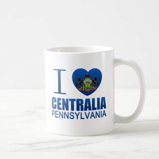 I Love Centralia, PA Koffiemok (Rechts)