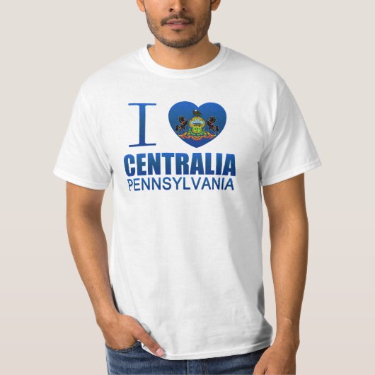 I Love Centralia, PA T-shirt (Voorkant)