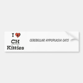 I Love CH Katten Bumpersticker