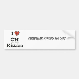 I Love CH Katten Bumpersticker