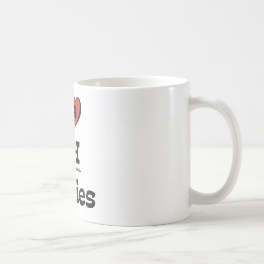 I Love CH Katten Coffee Mok (Rechts)