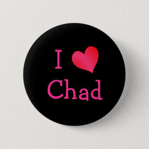 I Love Chad Ronde Button 5,7 Cm