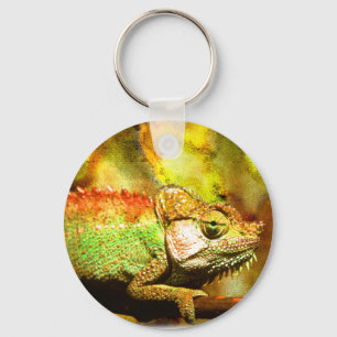 i love chameleons Digital art Sleutelhanger