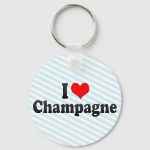 I Love Champagne Sleutelhanger