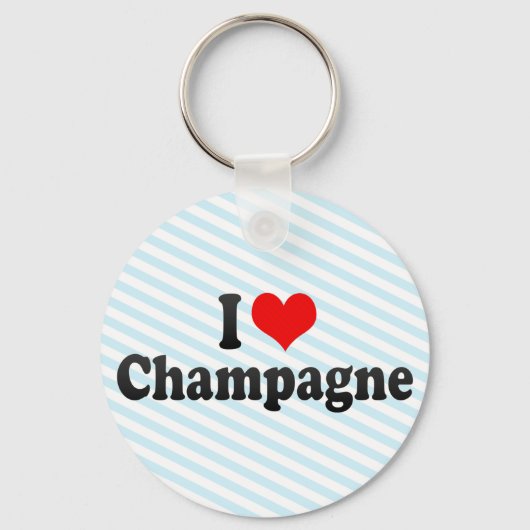 I Love Champagne Sleutelhanger (Voorkant)