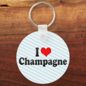 I Love Champagne Sleutelhanger (Voorkant)