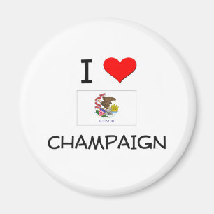 I Love CHAMPAIGN Illinois Magneet