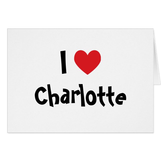 I Love Charlotte (Voorkant Horizontaal)