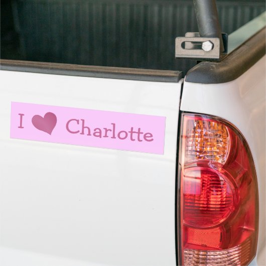 I Love Charlotte Bumpersticker (Op Truck)