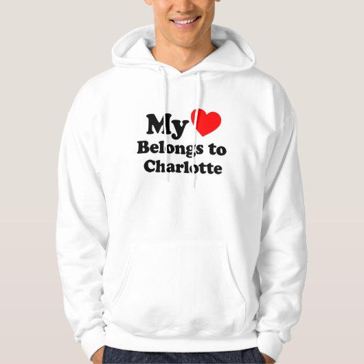 I Love Charlotte Hoodie (Voorkant)