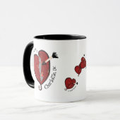 I Love Charlotte, NC Mok (Voorkant links)