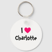 I Love Charlotte Sleutelhanger (Voorkant)